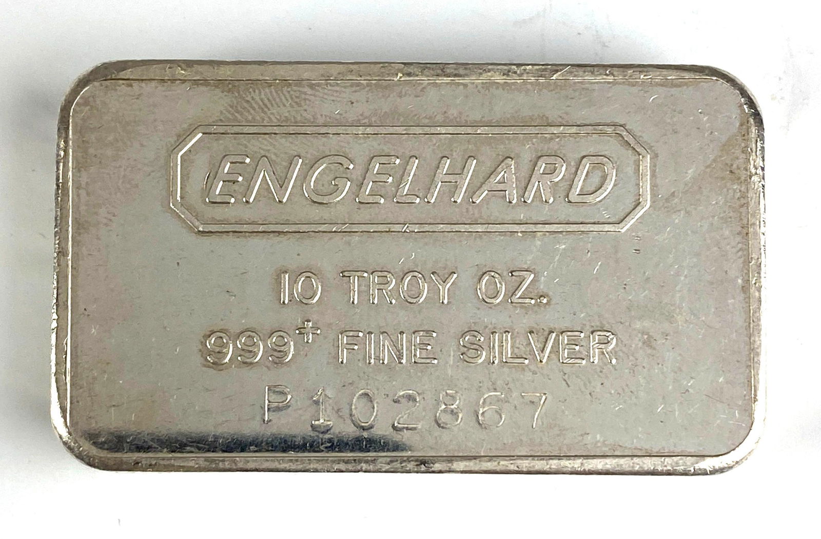 Engelhard 10oz .999 Fine Silver Ingot/ Bar (1 of 2)