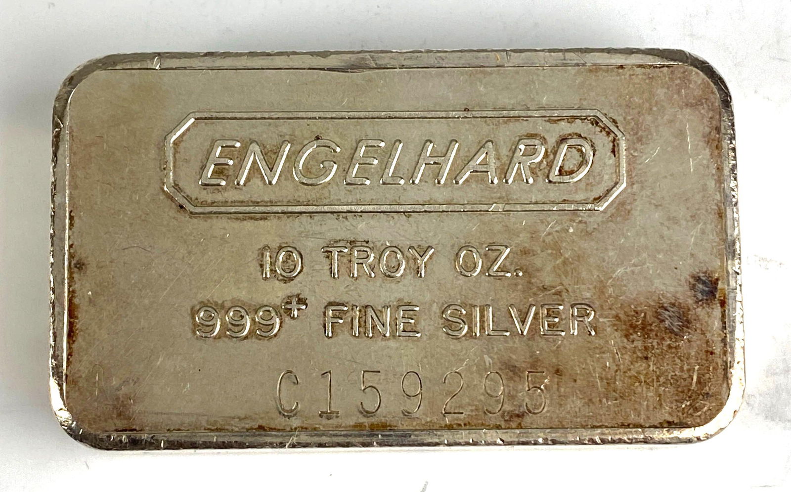Engelhard 10oz .999 Fine Silver Ingot/ Bar (1 of 2)