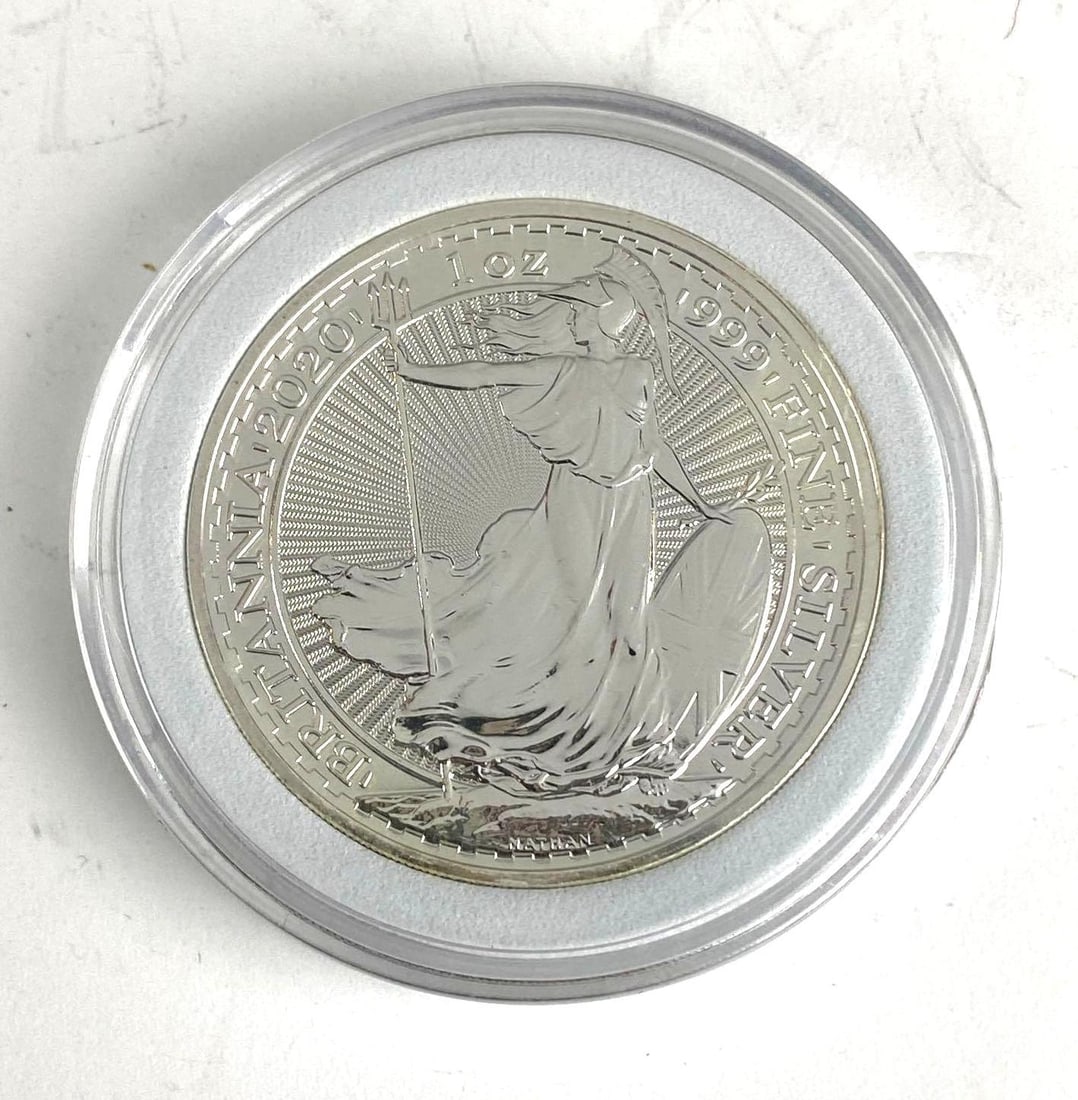 2020 Great Britain 2 Pound Britannia 1 oz .999 Fine Silver Coin: 2020 Great Britain 2 Pound Britannia 1 oz .999 Fine Silver Coin