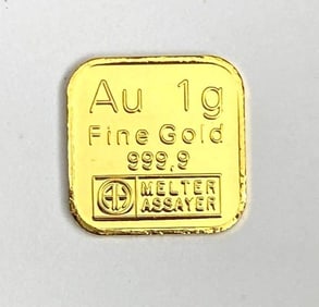 Argor-Heraeus 1 Gram 999.9 Gold Ingot/ Bar