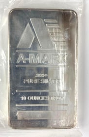 AMark 10 oz .999 Silver Ingot/ Bar