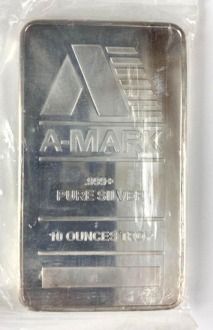 AMark 10 oz .999 Silver Ingot/ Bar (1 of 2)