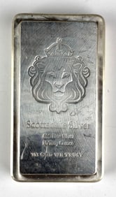 Scottsdale Silver Lion 10 oz .999 Fine Silver Ingot/ Bar
