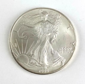 1995 US Mint American Silver Eagle 1 oz .999 Fine Silver