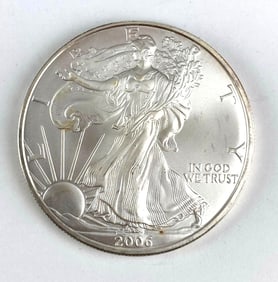 2006 US Mint American Silver Eagle 1 oz .999 Fine Silver