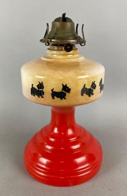 Vintage Scottie Terrier Oil Table Lamp