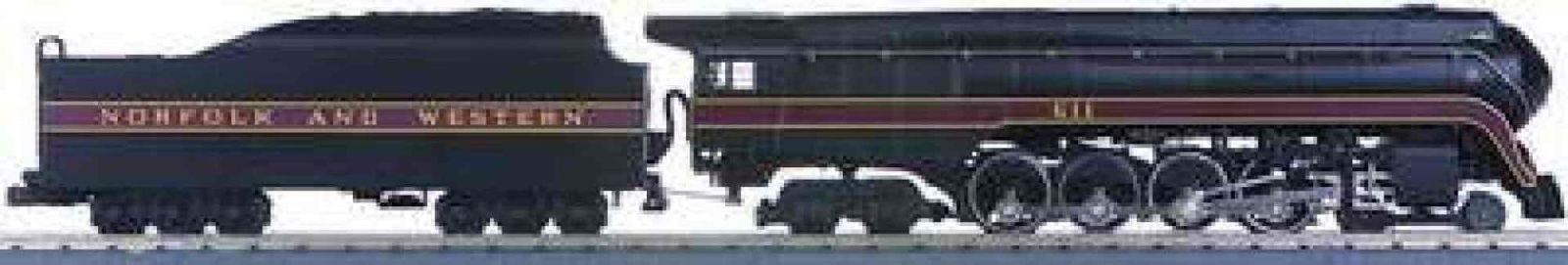 MTH O Scale N and W Steam Locomotive and Tender (1 of 3)