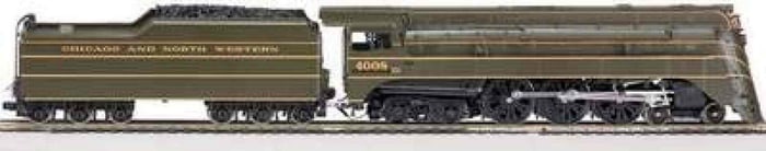 MTH O Scale C and NW E-4 Steam Locomotive and Tender