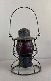 Defiance Red Globe Railroad Signaling Lantern