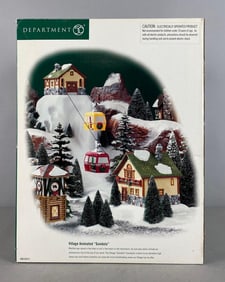 Group of Department 56 Snow Village Animated Gondola Building