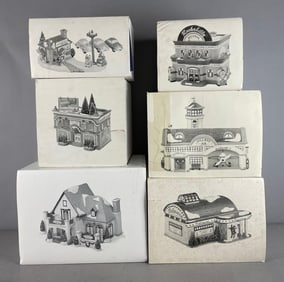 Group of Department 56 Snow Village Buildings