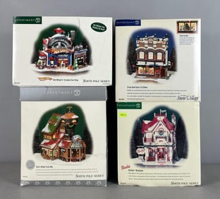Group of Department 56 Snow Village Buildings