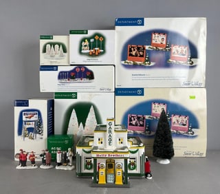 Group of Department 56 Snow Village Accesories