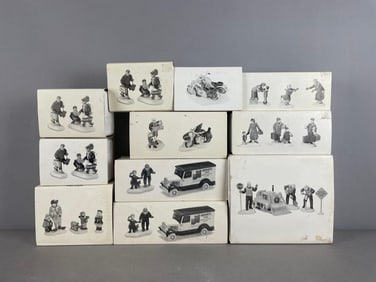 Group of Department 56 Snow Village Accessories