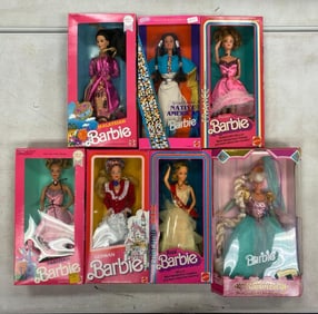 Group of Assorted Mattel Barbie Fashion Dolls