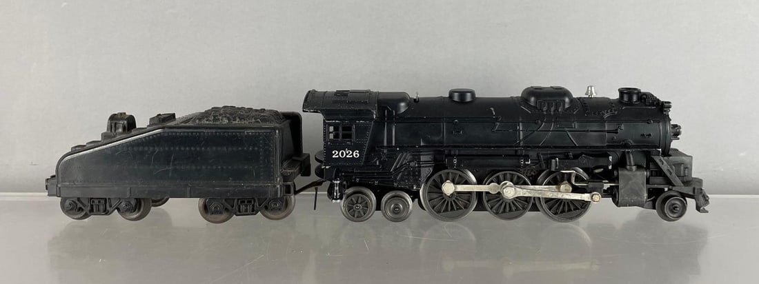 Lionel O27 Scale #2026 Steam Engine with Tender: Untested, 17" long