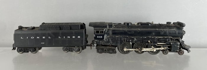 Lionel O Scale #665 Hudson Steam Engine with Tender