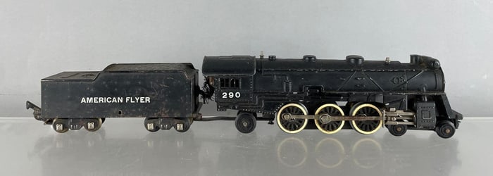 American Flyer S Scale #290 Pacific Steam Locomotive and Tender