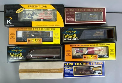Group of O Scale Assorted Train Cars