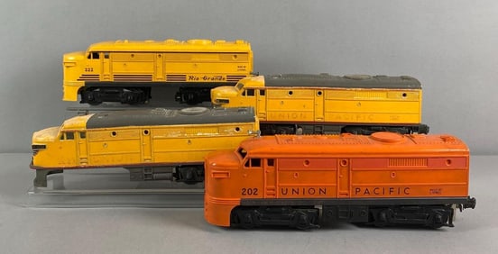 Group of 4 Lionel O Scale UP Diesel Locomotives