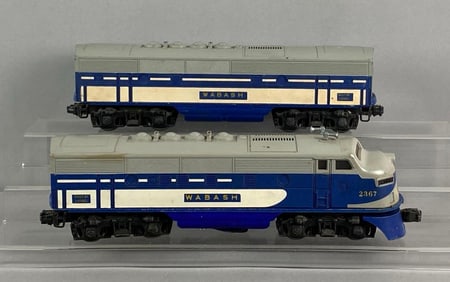 Lionel O Scale Wabash Diesel Locomotive and Tender