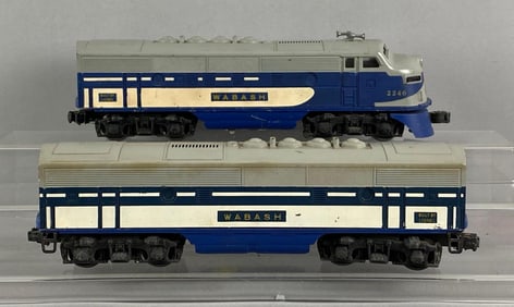 Lionel O Scale Wabash Diesel Locomotive and Tender