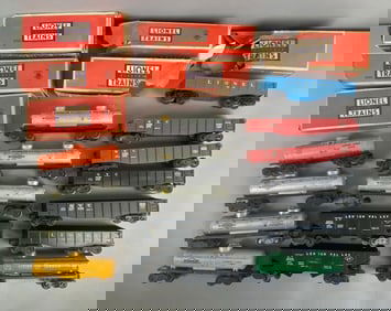 Group of Lionel O Scale Model Train Cars