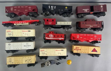 Group of Lionel O Scale Model Train Cars and More