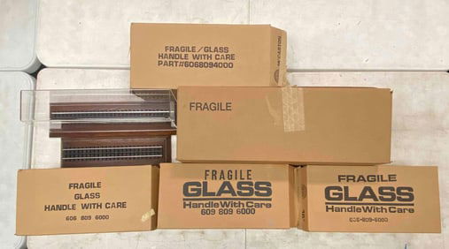 Group of Model Train Display Cases
