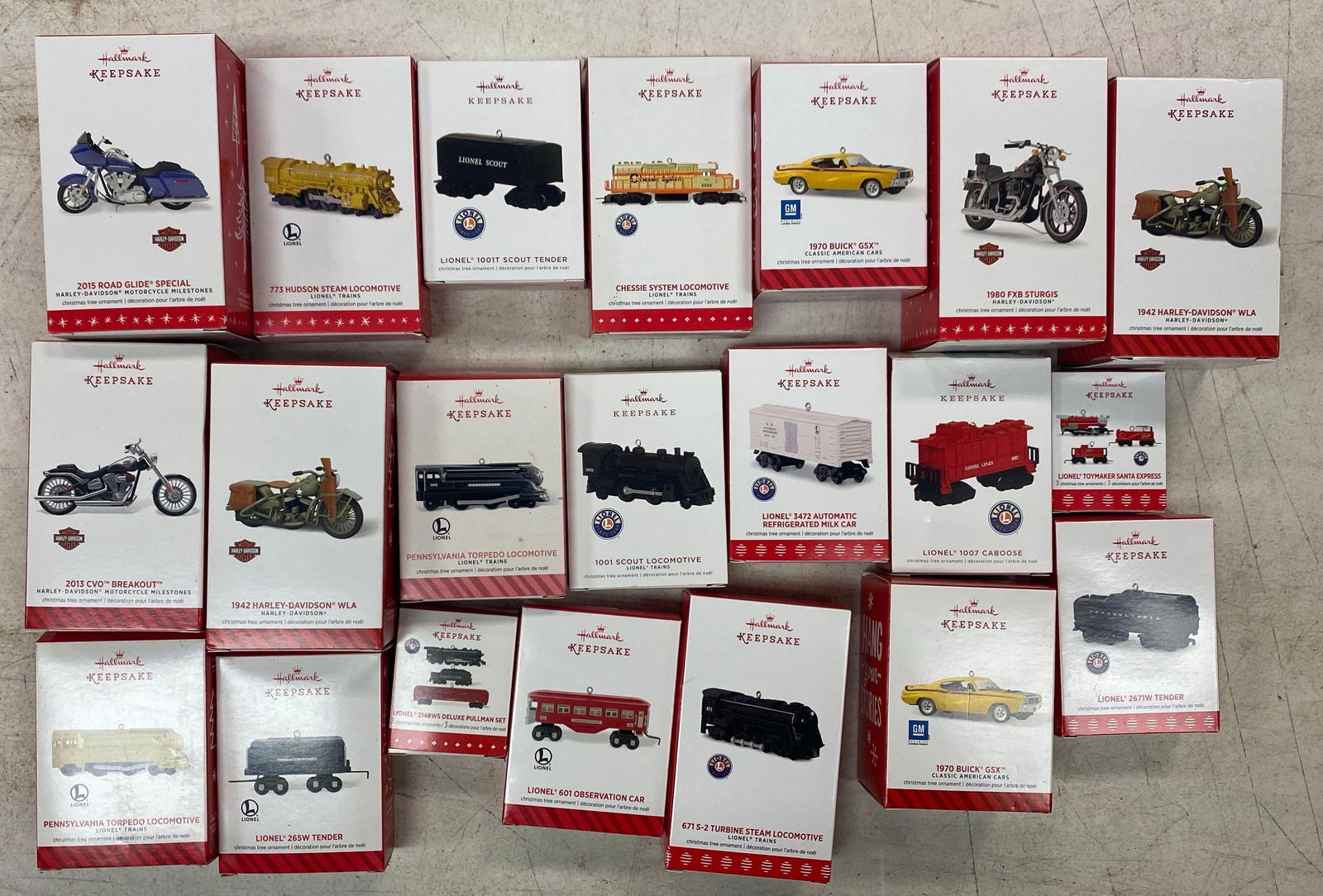 Group of Hallmark Keepsake Vehicle Christmas Ornaments (1 of 3)