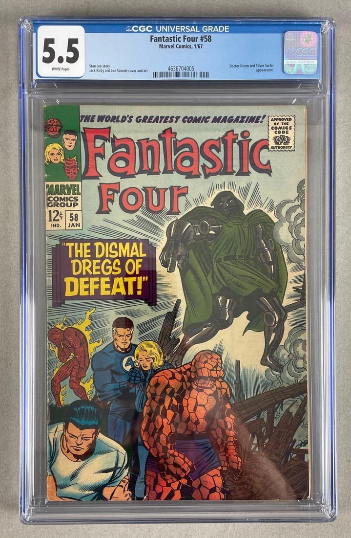 CGC Graded Marvel Comics Fantastic Four No. 58 (1 of 3)