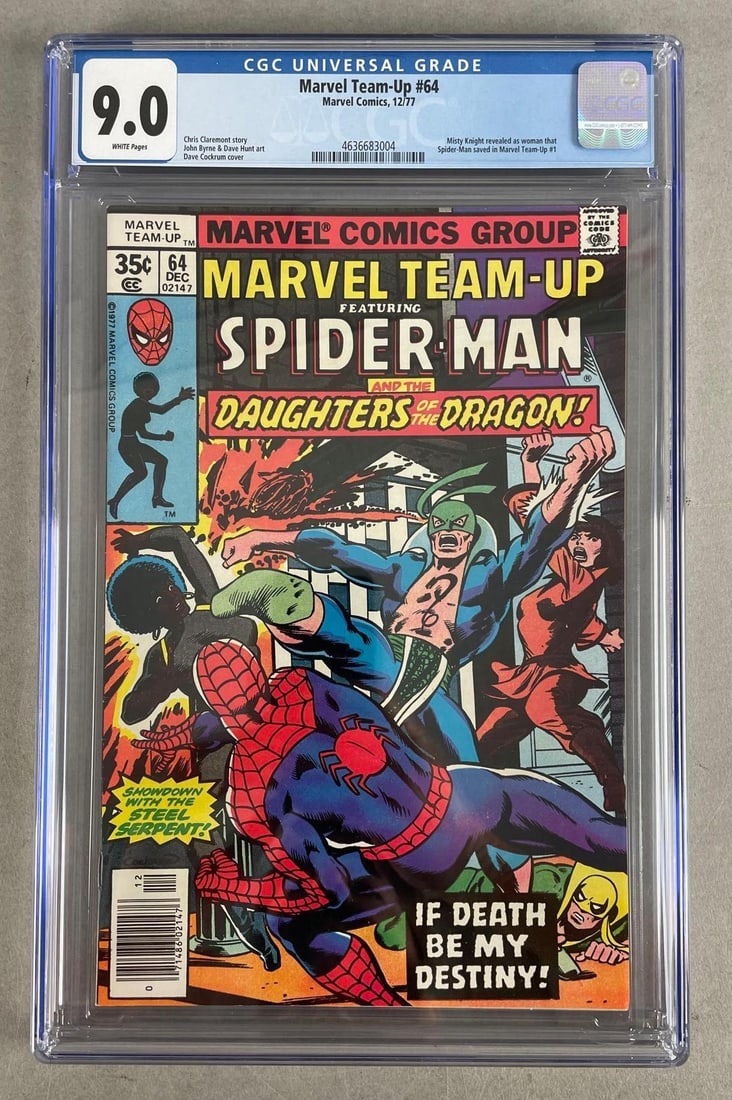 CGC Graded Marvel Comics Marvel Team-Up No. 64: CGC grade 9.0, misty knight, 1977 bronze age
