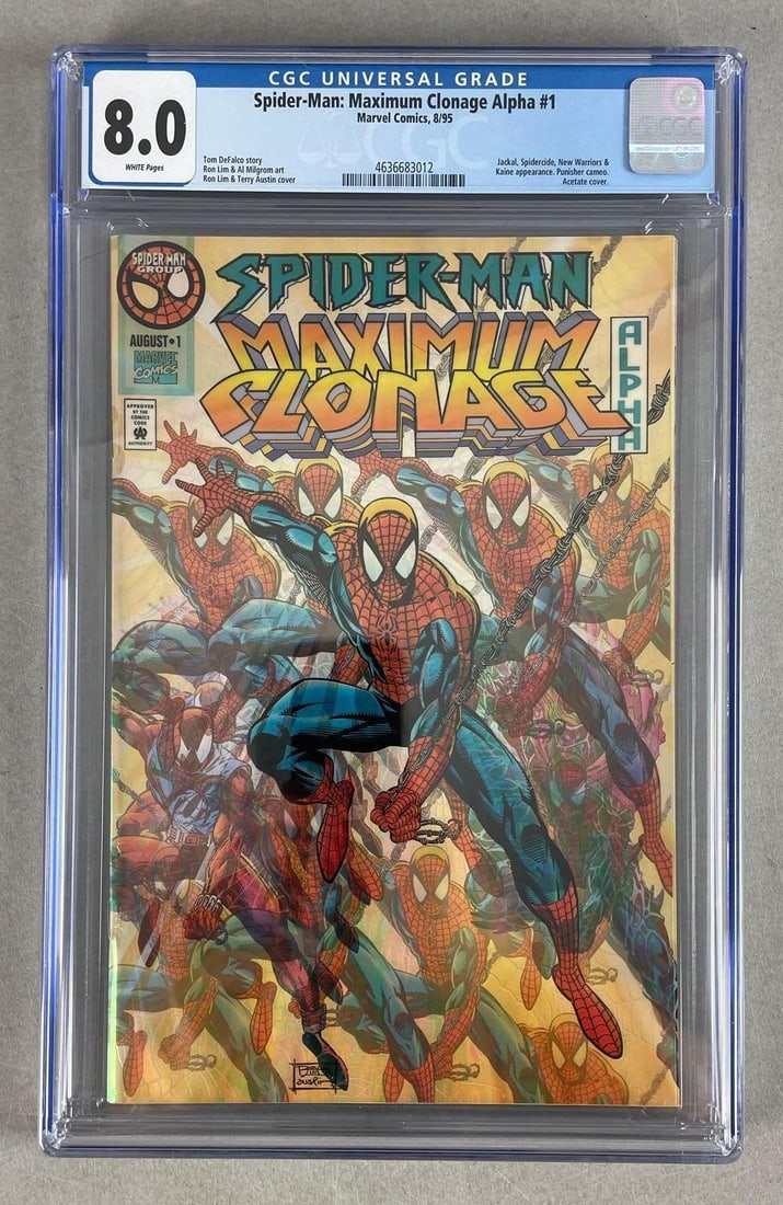 CGC Graded Marvel Comics Spider-Man Maximum Clonage Alpha No. 1 (1 of 3)