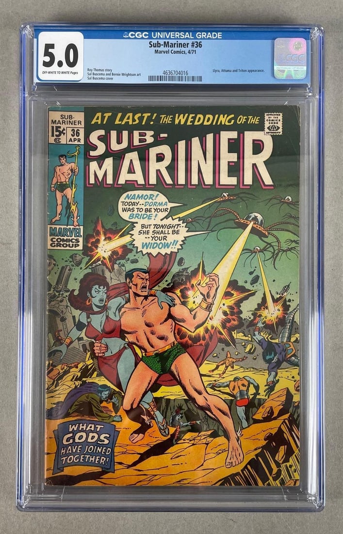 CGC Graded Marvel Comics Sub-Mariner No. 36 (1 of 3)