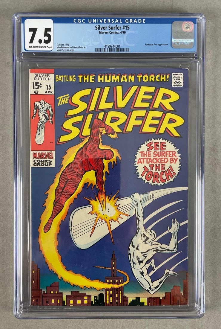 CGC Graded Marvel Comics Silver Surfer No. 15 (1 of 3)