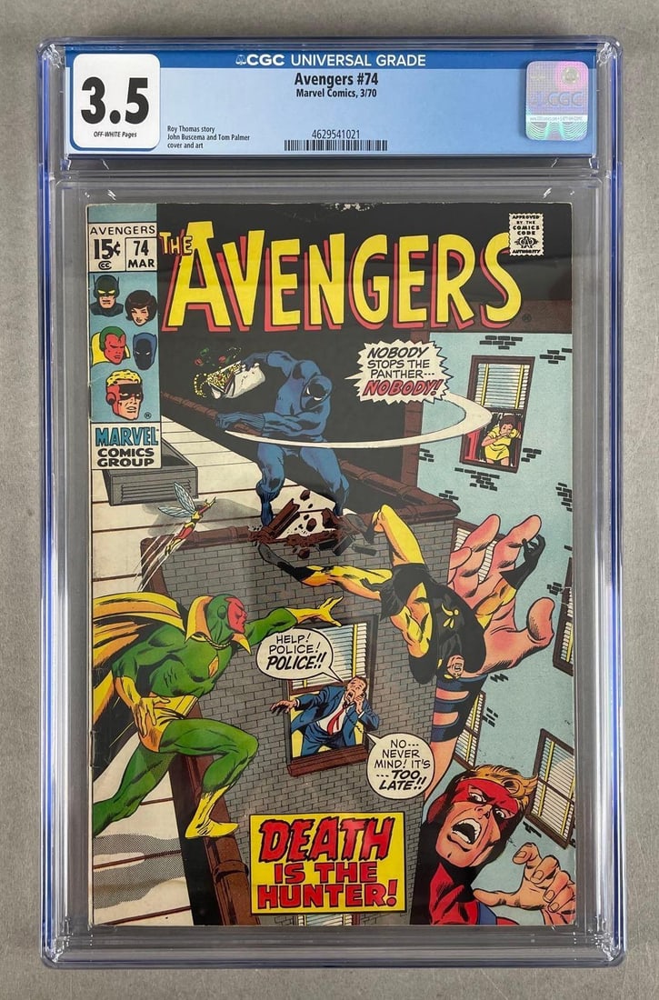 CGC Graded Marvel Comics Avengers No. 74 (1 of 3)