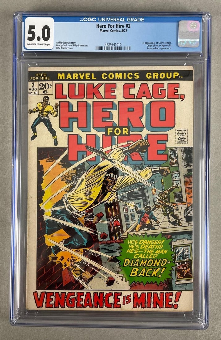 CGC Graded Marvel Comics Hero for Hire No. 2 (1 of 3)