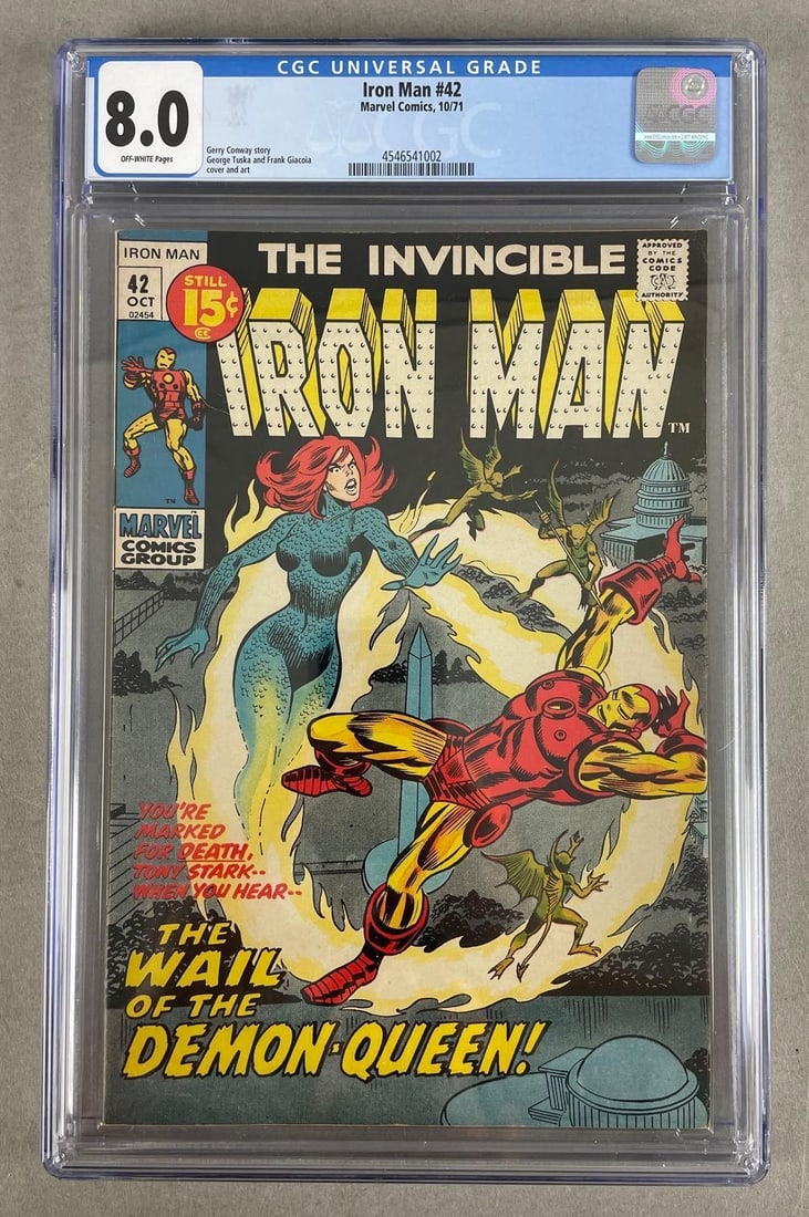 CGC Graded Marvel Comics Iron Man No. 42: CGC grade 8.0, 1971 bronze age