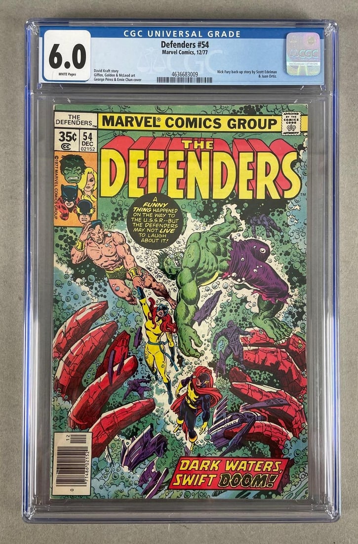 CGC Graded Marvel Comics Defenders No. 54 (1 of 3)