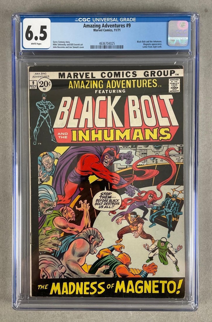 CGC Graded Marvel Comics Amazing Adventures No. 9 (1 of 3)