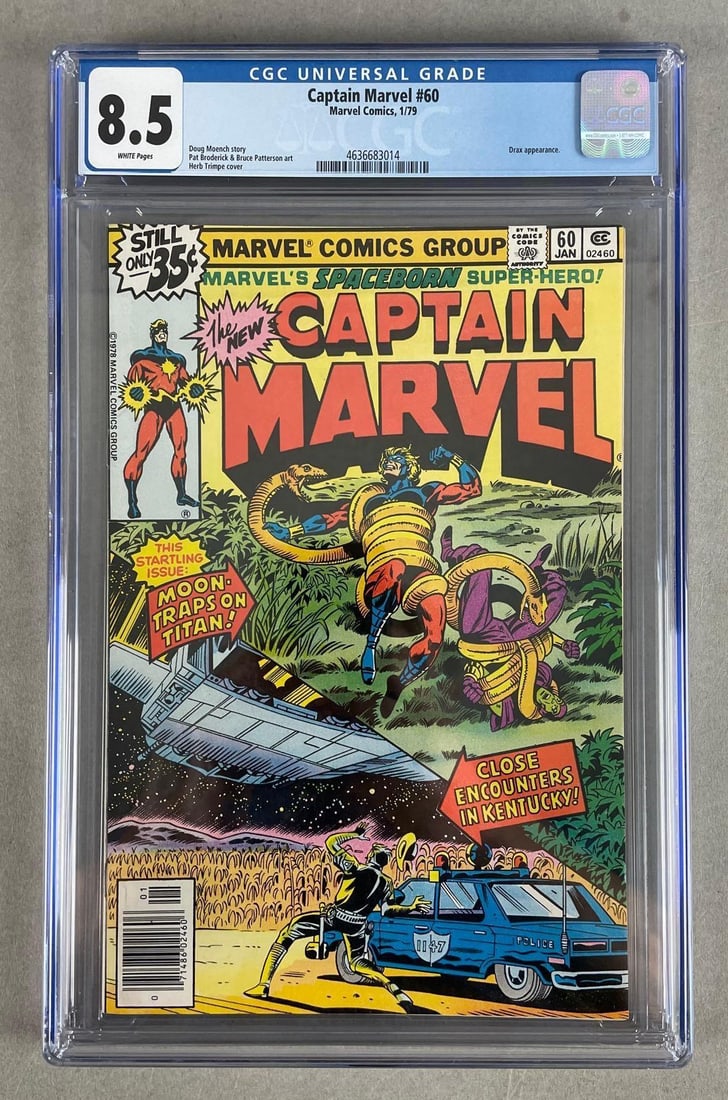 CGC Graded Marvel Comics Captain Marvel No. 60 (1 of 3)
