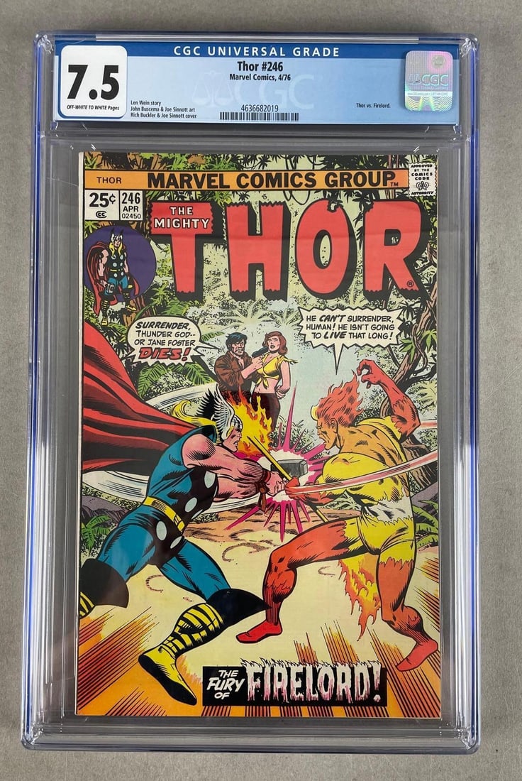 CGC Graded Marvel Comics Thor No. 246 (1 of 3)
