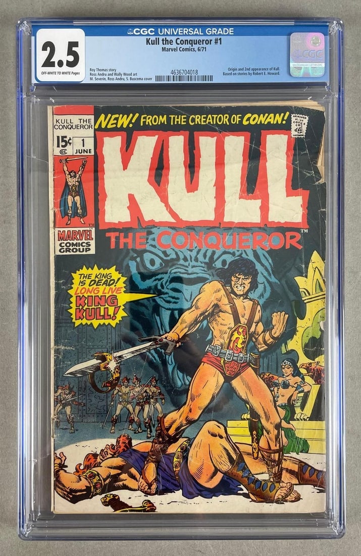 CGC Graded Marvel Comics Kull the Conqueror  No. 1 (1 of 3)