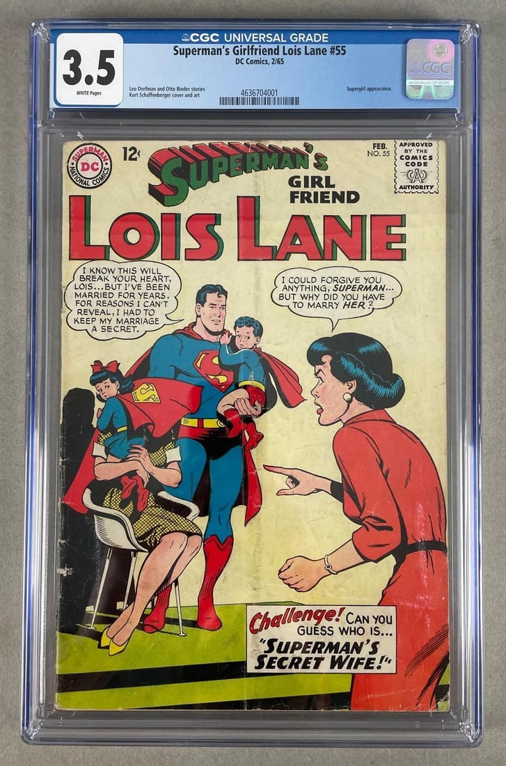 CGC Graded DC Comics Superman's Girlfriend Lois Lane No. 55 (1 of 3)