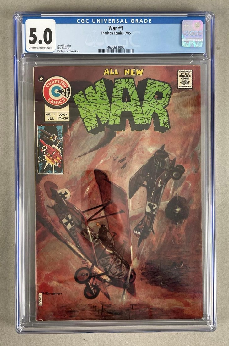 CGC Graded Charlton Comics War No. 1 (1 of 3)