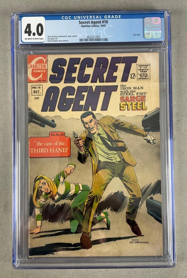 CGC Graded Charlton Comics Secret Agent No. 10 (1 of 3)