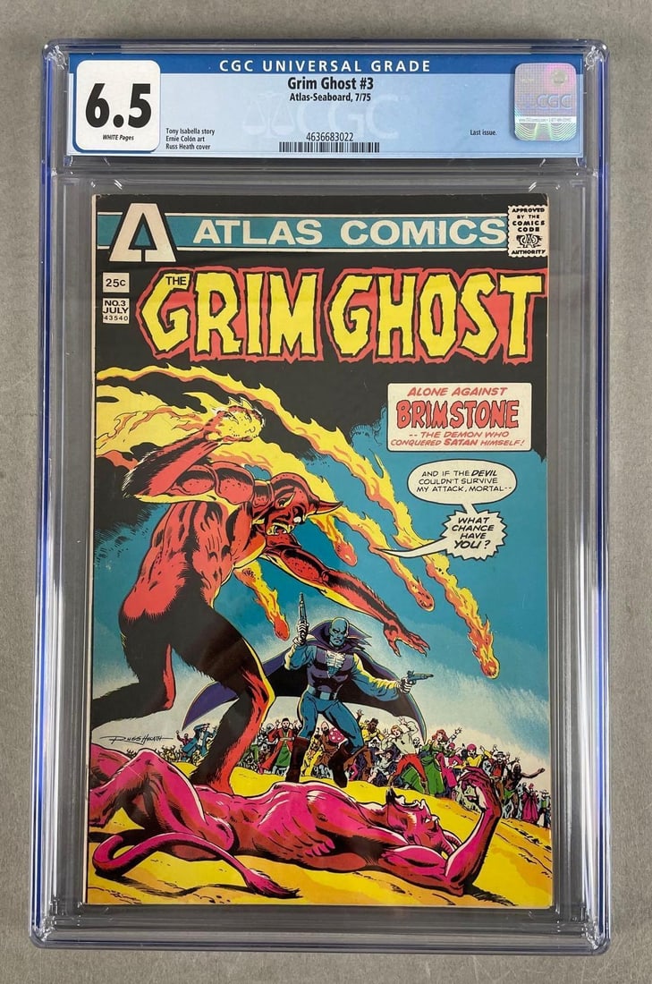 CGC Graded Atlas Comics Grim Ghost No. 3 (1 of 3)