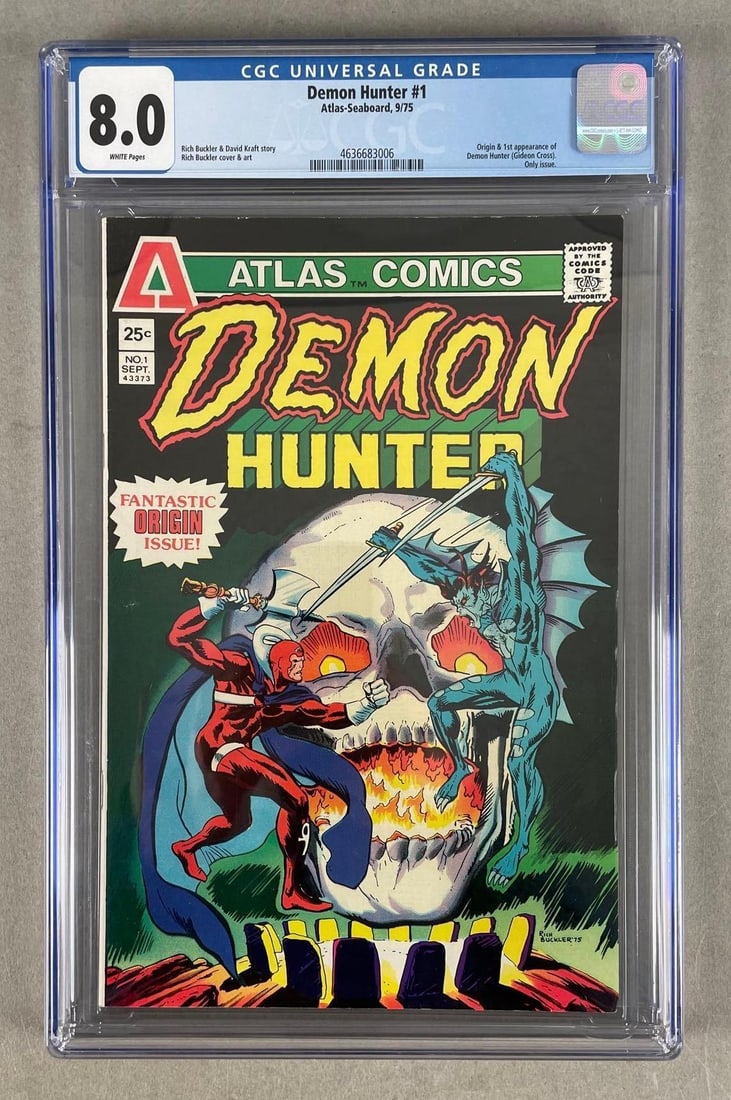 CGC Graded Atlas Comics Demon Hunter No. 1 (1 of 3)