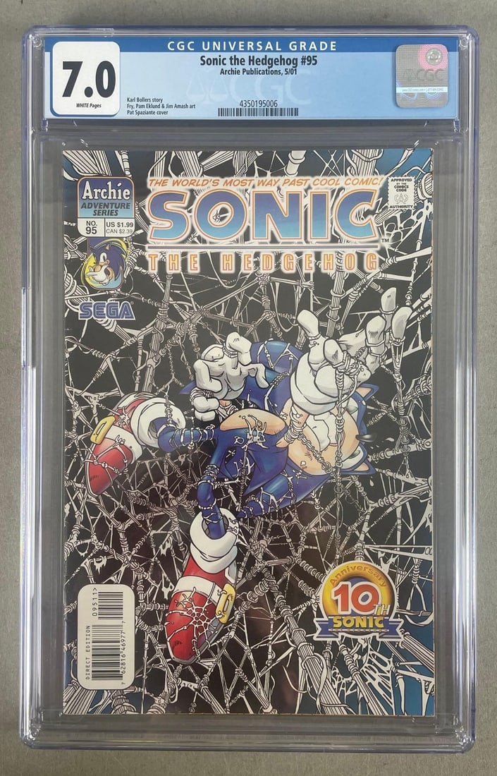 CGC Graded Archie Publications Sonic the Hedgehog No. 95: CGC grade 7.0, 2001