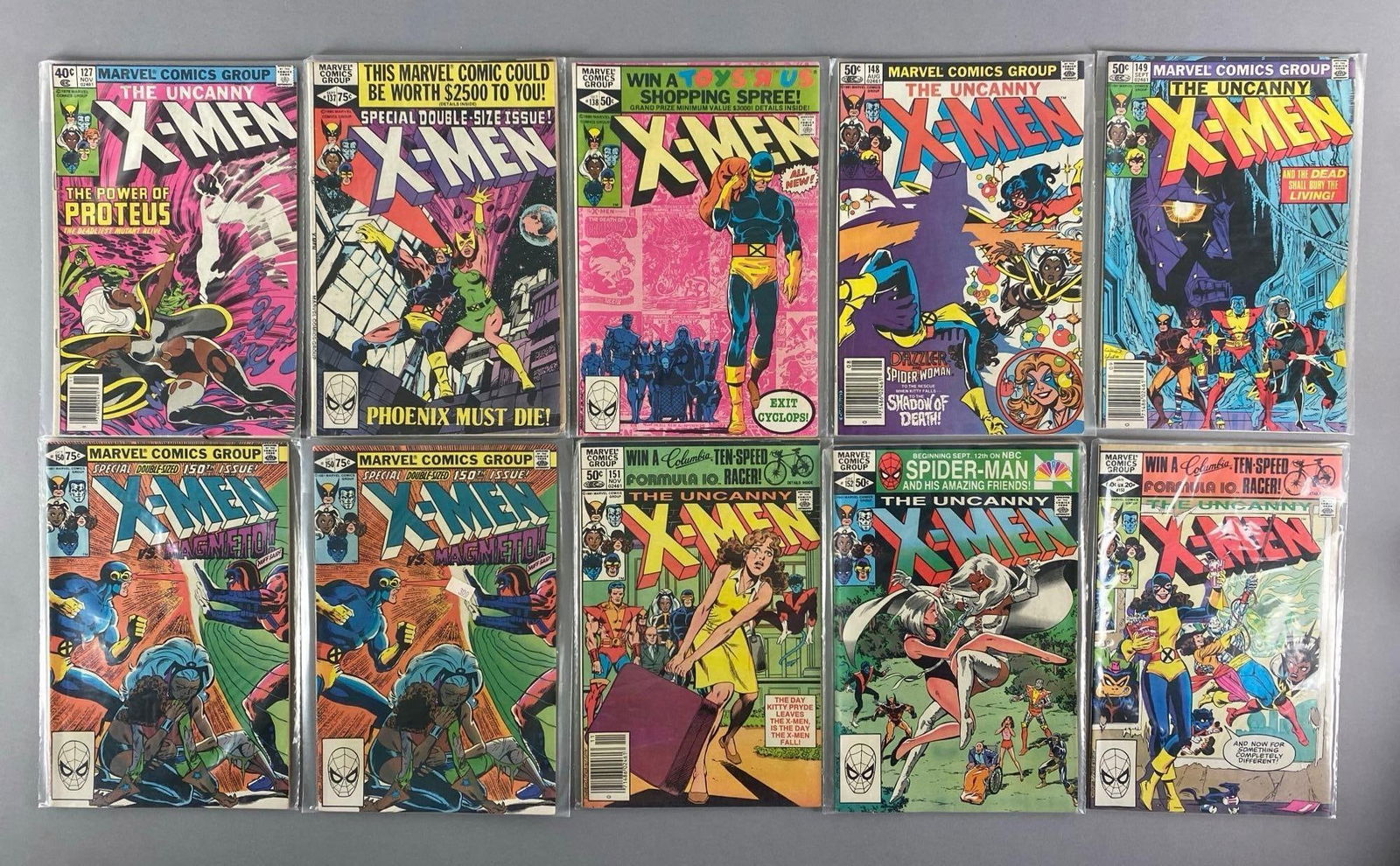Group of 10 Marvel X-Men Comic Books (1 of 3)